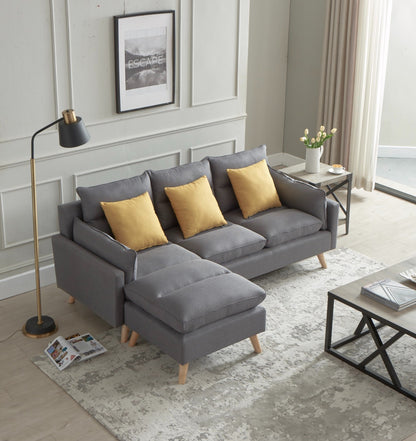 3-Seater Sofa + Ottoman