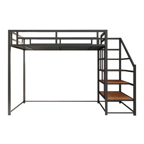 Loft Bed Double Queen , White Background 
