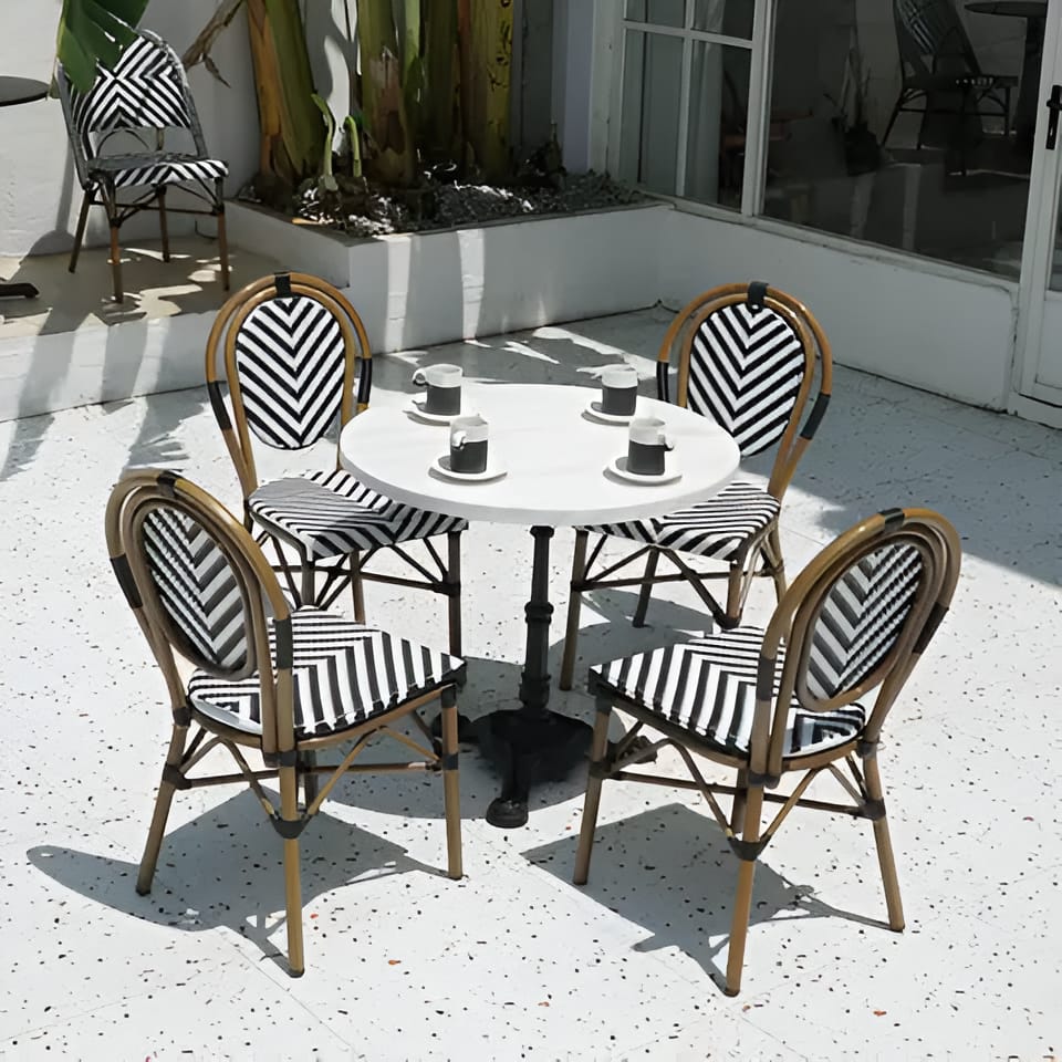 Parisian Rattan Chairs and table