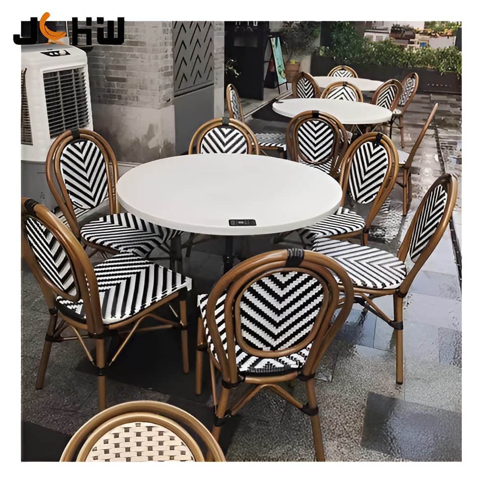 Parisian Rattan Chairs and table
