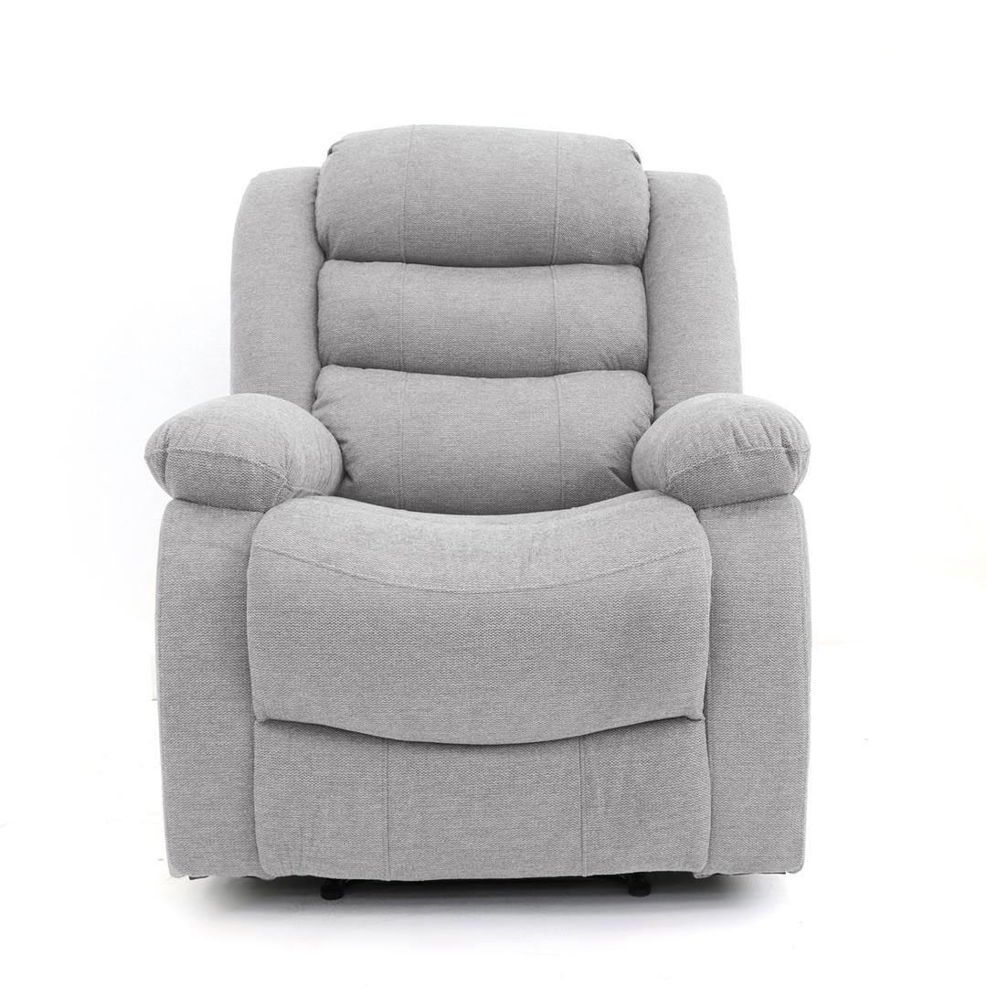 Premium Linen Recliner Chair - Manual Recline with Plush Cushioning