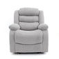 Premium Linen Recliner Chair - Manual Recline with Plush Cushioning